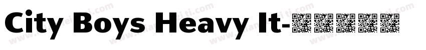 City Boys Heavy It字体转换